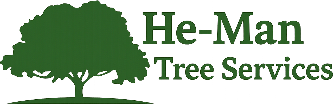 He-Man Tree Services Logo